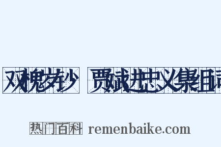 双槐岁钞·贾斌进忠义集组词是什么意思的图片